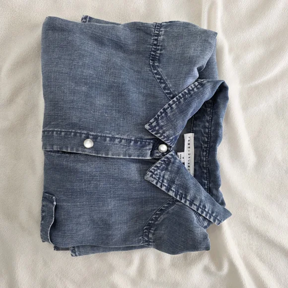 Jane and‎ Delancey Blue Button Down Shirt - Picture 9 of 9